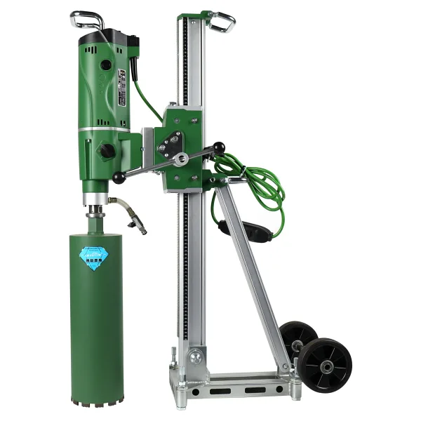 Bycon 400 mm Delme Kapasiteli Akıllı LCD Ekranlı Endüstriyel Tip Açılı Karot Makinesi Seti