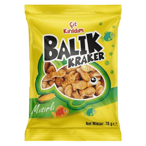 Çıtkırıldım 70 gr Mısır Balık Kraker