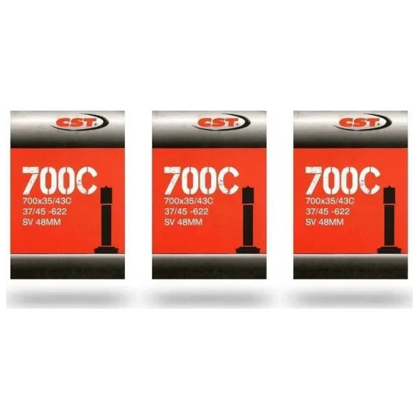 Cst 700x35-43 Oto Sibop 48mm 3lü Bisiklet İç Lastik Seti