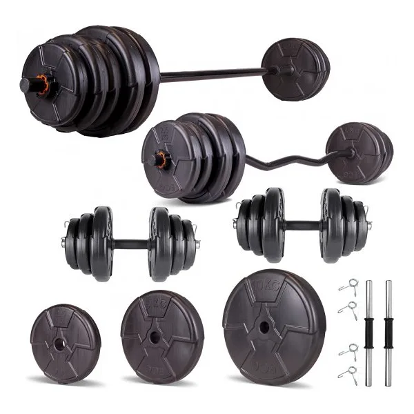 Ecg Hero Serisi 48 kg Z Bar Dambıl ve Halter Seti
