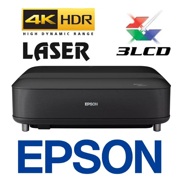 Epson EH-LS670B 3600 Lümen siyah Kısa Mesafe Lazer 4K Projeksiyon Cihazı