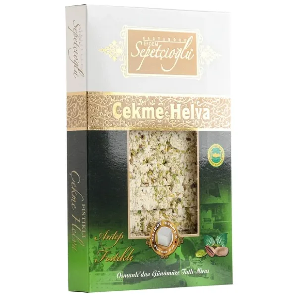 ERDEM Sepetçioğlu Antep Fıstıklı Çekme Helva 550 G - 550 gr