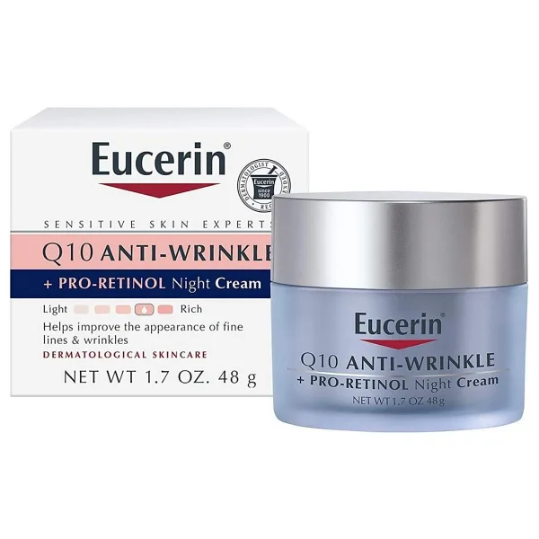 Eucerin Q10 Anti-wrinkle + Pro-retinol Gece Kremi 48gr
