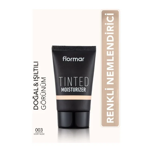 Flormar Eşit Tonlu & Işıltılı Görünüm Veren Renkli Nemlendirici 003 Ivory Nude CC Krem