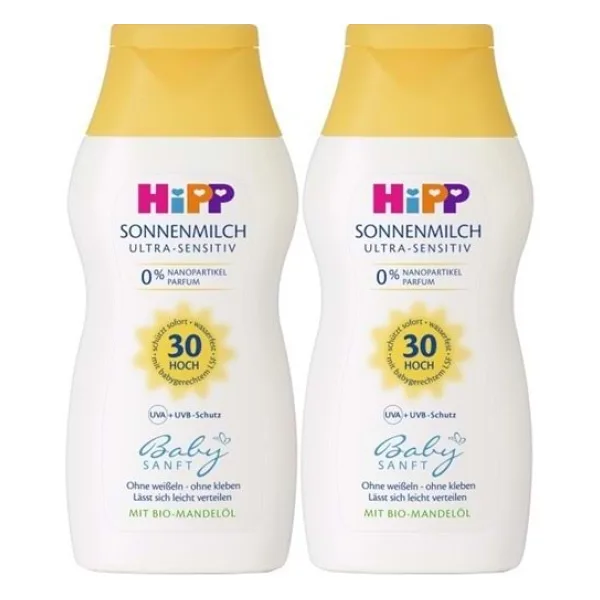 Hipp Babysanft Spf 30 200 ml 2 Adet Bebek Güneş Sütü