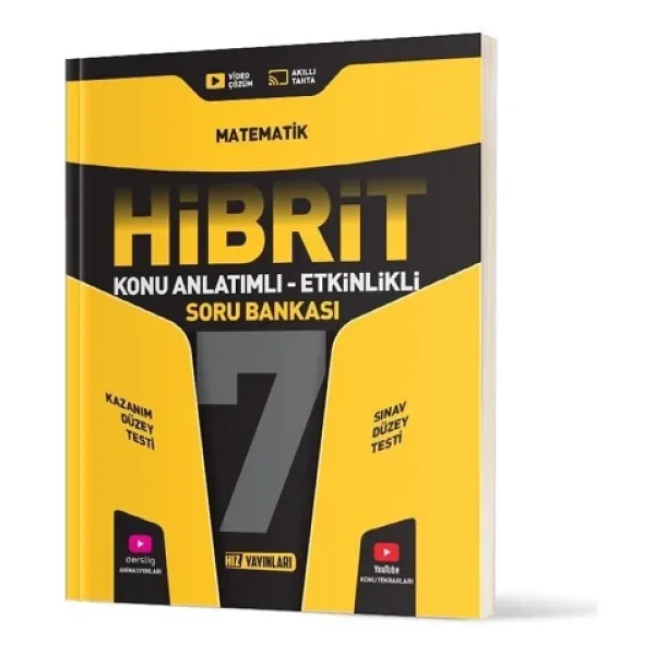 Hız Yayınları 7. Sınıf Hibrit Matematik Soru Bankası