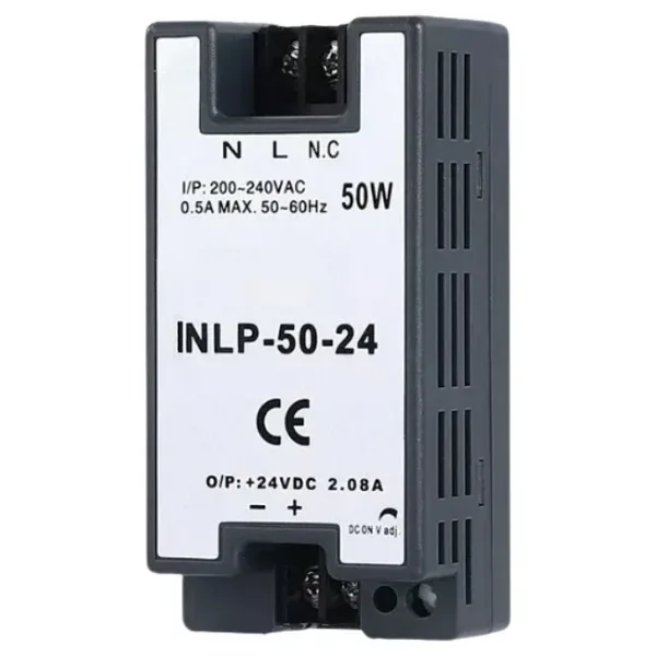 INLP-50-24 - 50W 24VDC 2.08A Raya Montajlı Güç Kaynağı