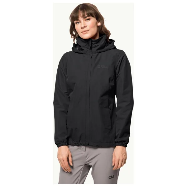 Jack Wolfskin Stormy Point 2L 1111202 Kapüşonlu Kadın Yağmurluk