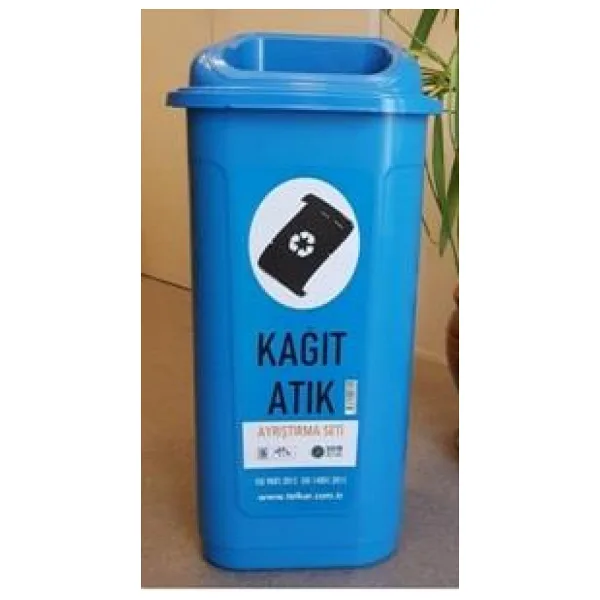 Kağıt Atık Kovası Sıfır Atık Projesi 60 lt