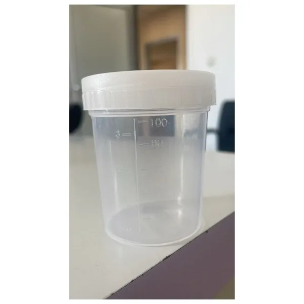 LAB İdrar Numune Kabı 100 ml NON -Steril-50 Adet
