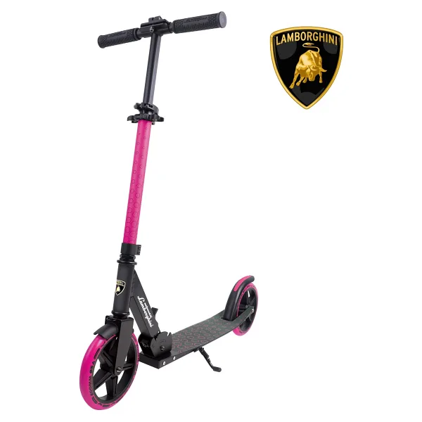 Lamborghini L6-200 Pembe Katlanabilir 2 Tekerlekli Çocuk Scooter