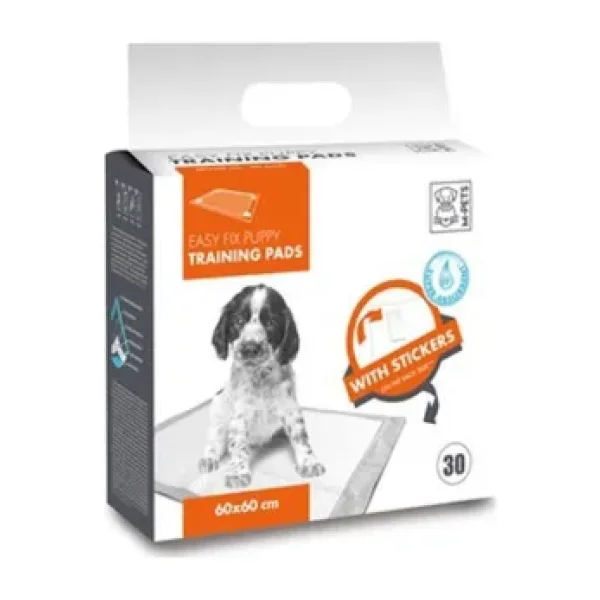 M-Pets 60x60 cm 30'lu Yapışkanlı Yavru Köpek Eğitim Çiş Pedi