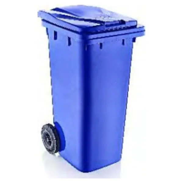 M3DECORİUM Dev Büyük Taşınabilir 120 Litre 96 cm Tekerlekli Pedallı Kapaklı Çöp Konteynırı Kutusu Arabası