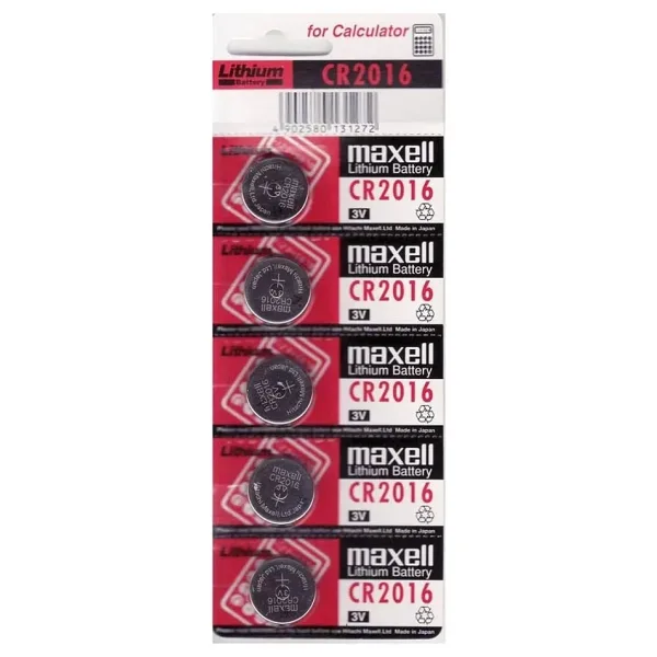 Maxell CR2016 3V Lityum Pil 5'li Paket