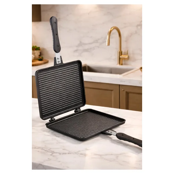 Meşeler Granit Döküm 26 cm Grill Ocak Üstü Tost Makinesi