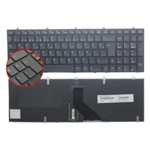 Monster Abra A5 V1.1, A5 V1.2, A5 V1.3 Klavyesi Siyah Tr İsikli