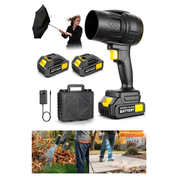 MOONSHOP Pro Jet Turbo Hava Üfleyici Fan Yaprak Üfleme Araba Cam Su Lekeleri Kurulama Fanı