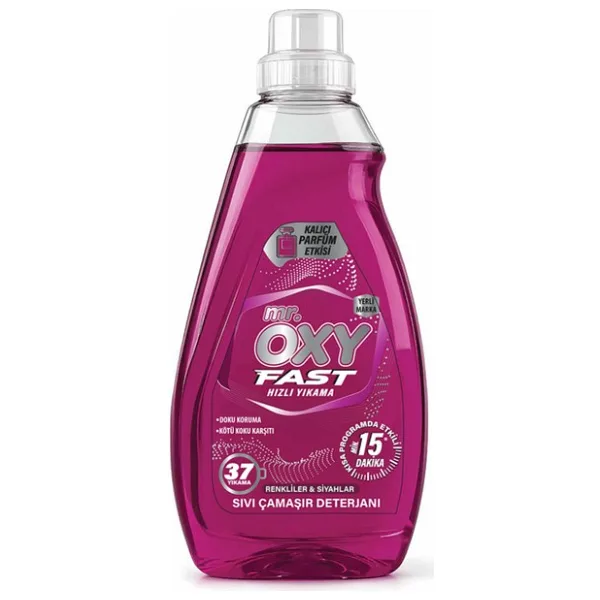 Mr. Oxy Fast Hızlı Yıkama Sıvı Çamaşır Deterjanı 1.480 ml 4 Adet