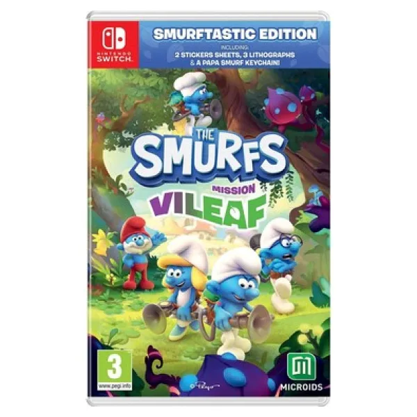NINTENDO SWITCH OYUN THE SMURFS MISSION VILEAF OYUN