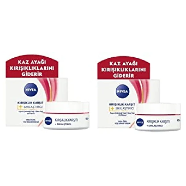 Nivea Kırışıklık Karşıtı Sıkılaştırıcı 45+ Yaş Yüz Bakım Kremi 50 ml 2 Adet