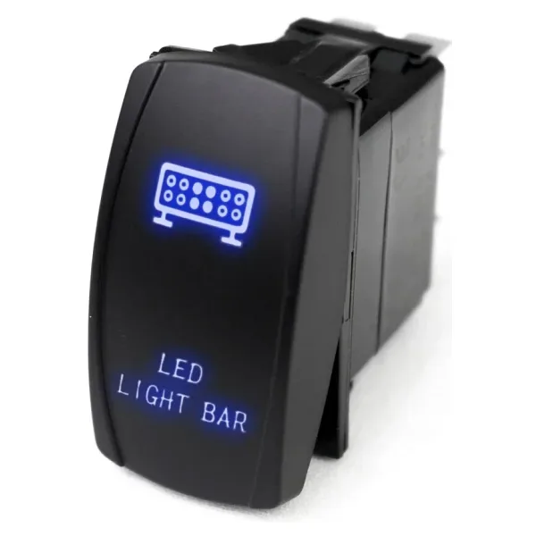 ON-OFF Mavi Işıklı Anahtar 5-Pin 12V-24V - Led Light Bar