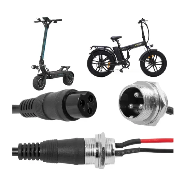 Powermaster3 Pinli Ginger Elektrikli Bisiklet Motosiklet Araç Akü Şarj Konnektörü Erkek / Dişi
