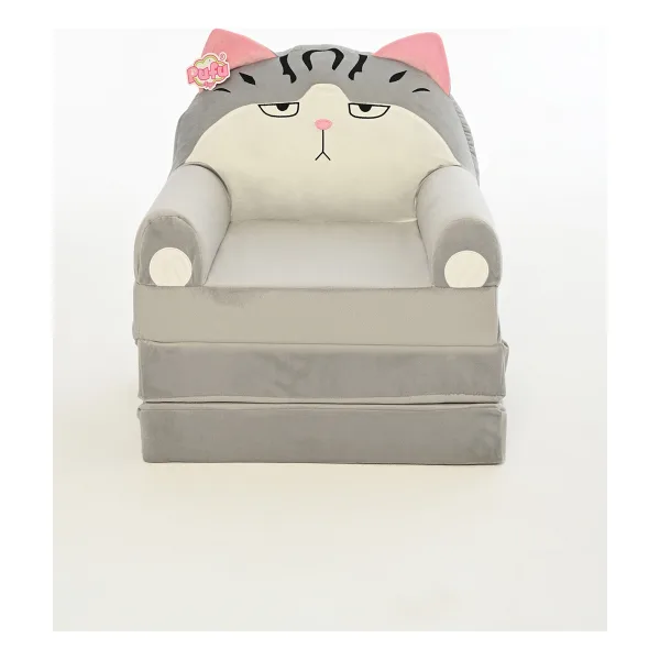 Pufu Toys Portatif, Yıkanabilir, Katlanabilir Peluş Çocuk Koltuğu 120 cm - Sarı
