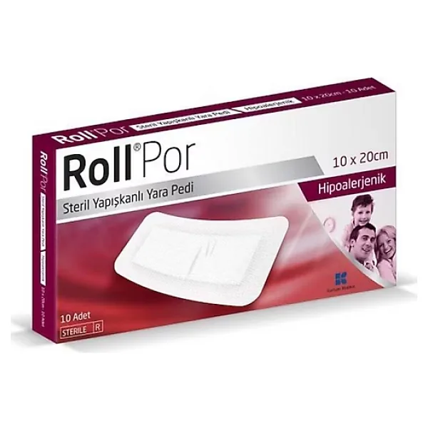 Roll Por 10X20 Cm Steril Yapışkanlı Yara Pedi