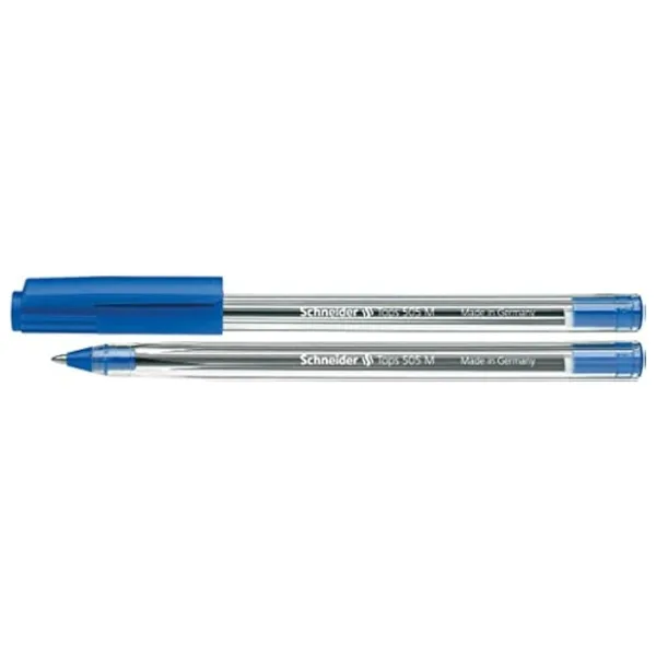 Schneider alıcının tükenmez kalem Tops 505, kapaklı model, F, BL Mavi