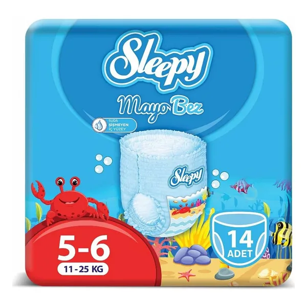 Sleepy 5-6 Beden XLarge 11-25 kg 14'lü Mayo Bez