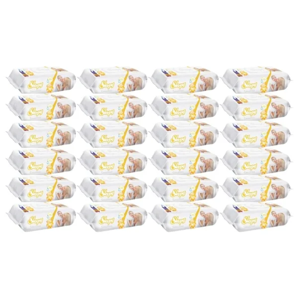 Sleepy Sensitive Kokusuz Islak Havlu 90'lı 24 Adet 2160 Yaprak Günlük Kullanım İçin