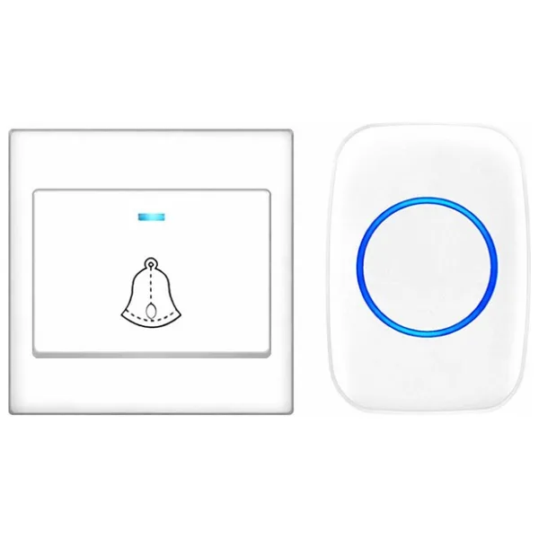 Sonex Uzaktan Kumandalı LED Işıklı Kablosuz Kapı Zili, Yüksek Sesli Uzun Mesafeli (H10-DC)