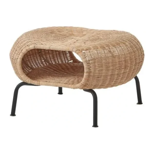 Tabure Sehpa Rattan Antrasit El Yapımı Y-36 cm X Ç-62 cm Meridyendukkan IKEA