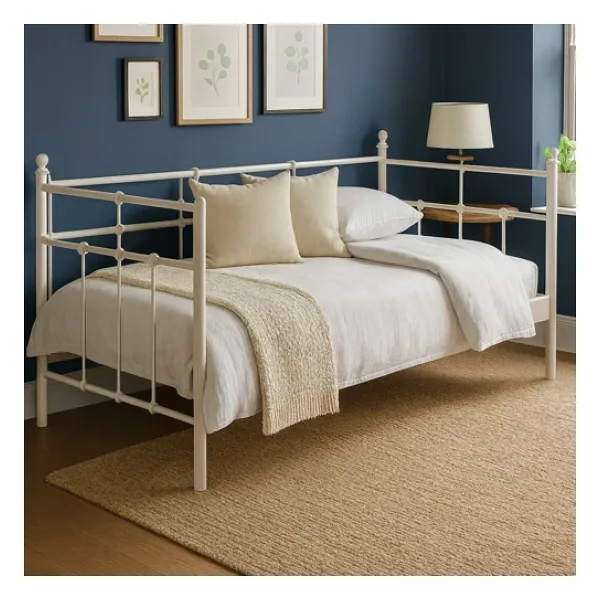 Unimet Lalas Daybed Tek Kişilik Metal Karyola (Ölçü & Renk Seçenekli)