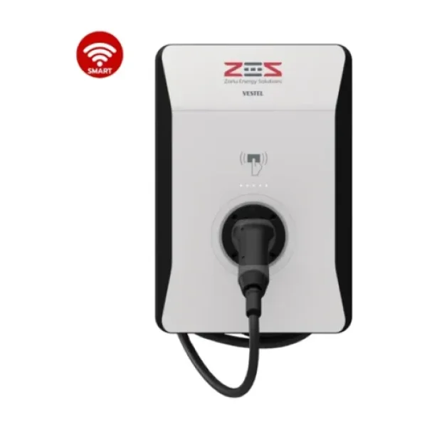 Vestel EVC04 AC22SW-T2P OPT1 TR 22 kW Kablolu Elektrikli Araç Şarj İstasyonu