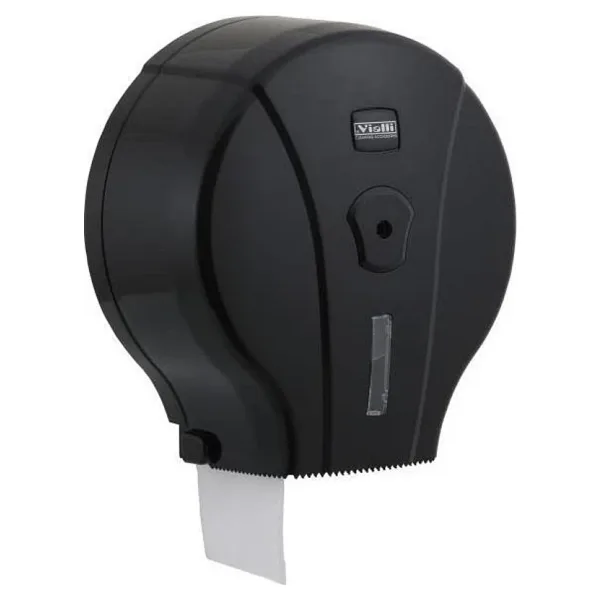 Vialli MJ1B Mini Jumbo Siyah Tuvalet Kağıdı Dispenseri