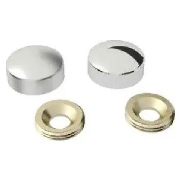 Vida Kapama Kapağı 13 mm, Krom - 100 Adet