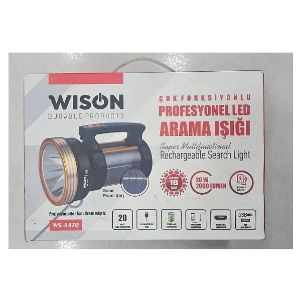 Wıson Ws-4470 Çok Fonksiyonlu Profesyonel Led Arama Işığı