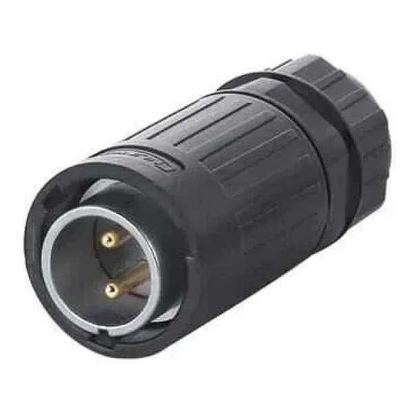 YA-20-C02PE-01-001 2-Pin Su Geçirmez Konnektör - Erkek
