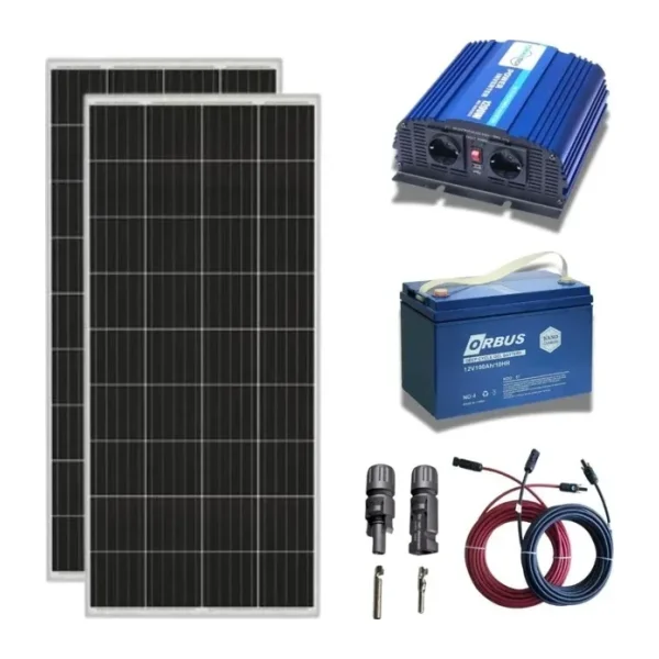 1200 Watt Tv Aydınlatma Bağ Evi Güneş Enerjisi 210w Solar Paket
