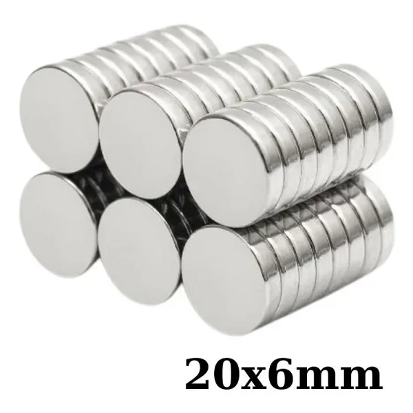 20x6mm Neodyum Güçlü Mıknatıs - Neodim Magnet