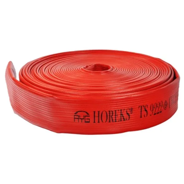 212" İçi Dışı Kaplamalı Kırmızı 20 Metre Yangın Hortumu Ts 9222 Sertifikalı