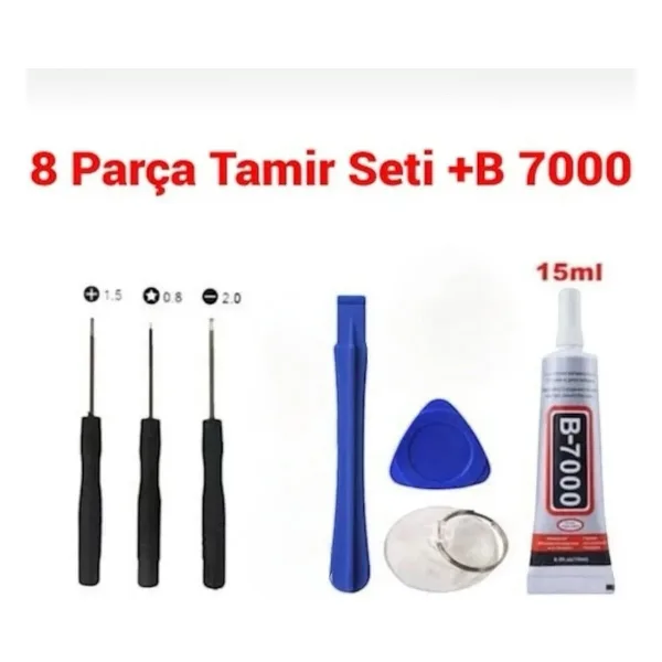 Alphone Telefon Ekran Açma Seti Tamir Kiti 8 Parça Sökme - Takımı B7000