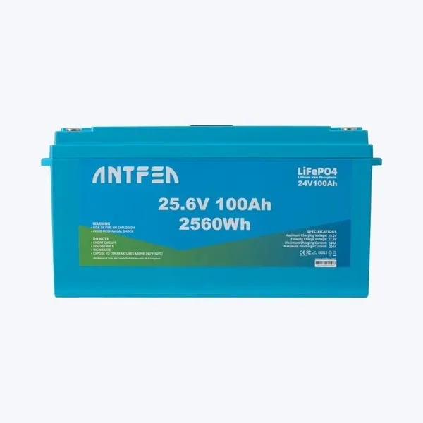 Antfea 25.6 V 100 Ah LiFePO4 Lityum Akıllı Solar Akü