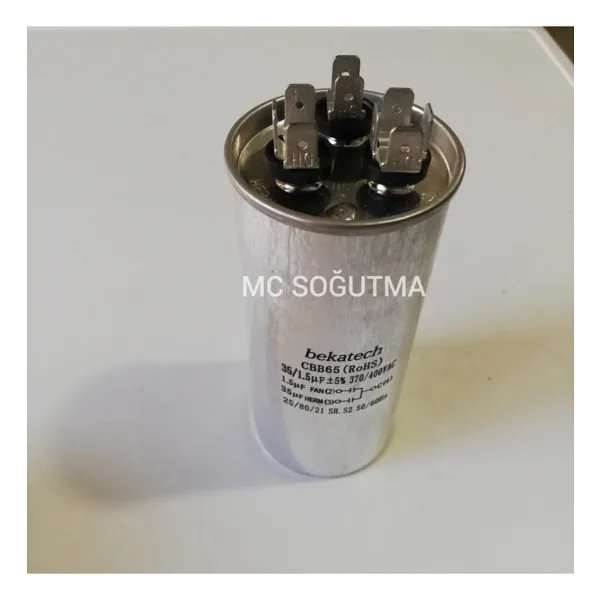 Arçelik 12-15000 Btu 35+1,5uf Beko Altus Klima Kondansatörü Kapasitörü Kapasitör Kondansatör