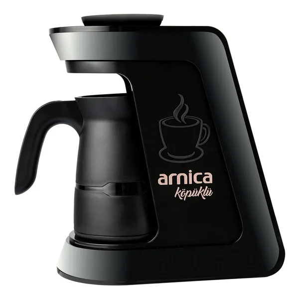 Arnica Köpüklü Eko Otomatik Türk Kahve Makinesi 1000 ml Siyah Tasarım ile 4 Fincan Kapasite