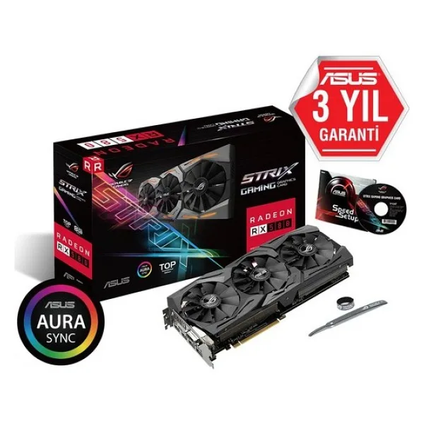 ASUS STRIX RX580-T8G 8G 256BIT DDR5 DIRECTX 12 EKRAN KARTI