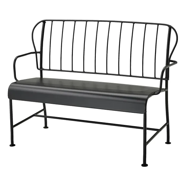 Bahçe bankı, gri, 115x56x87 cm, mindersiz