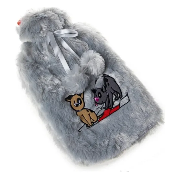 Biggdesign Dogs Gri Peluş Sıcak Su Torbası