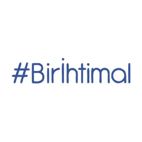 Bir İhtimal Araba Sticker 17x17 Cm Mavi